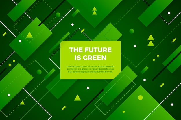 Free Vector geometric abstract green background