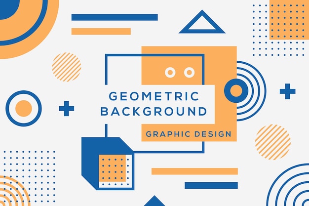 Free Vector geometric background graphic design