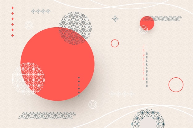 Free Vector geometric background in japanese style