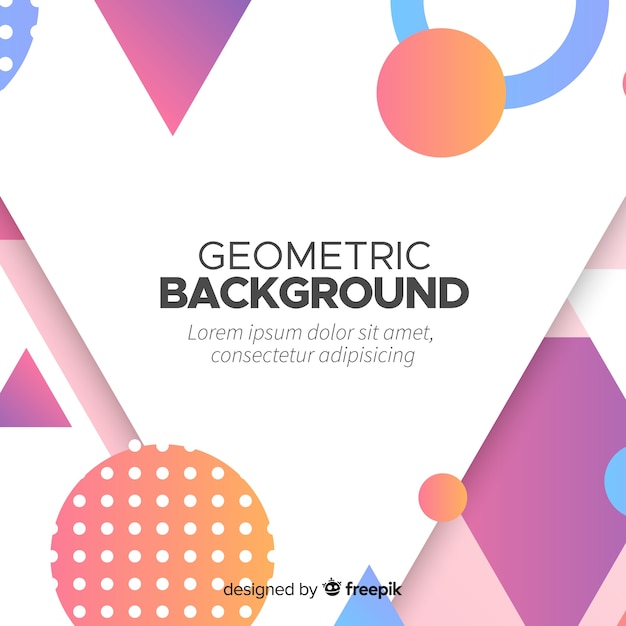 Free vector geometric background