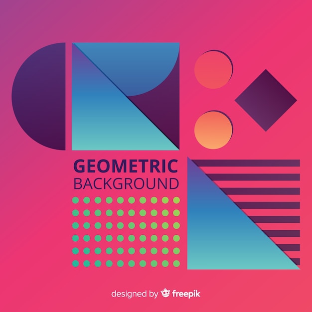 Free vector geometric background