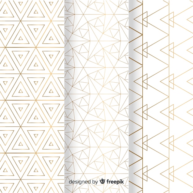 Geometric bright luxury pattern collection