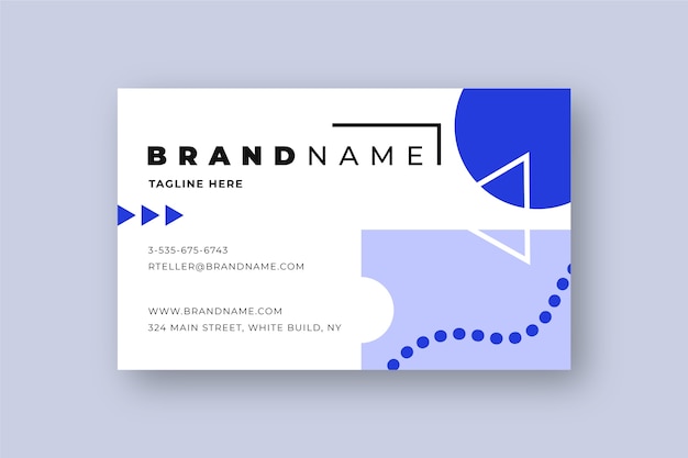 Geometric business card template