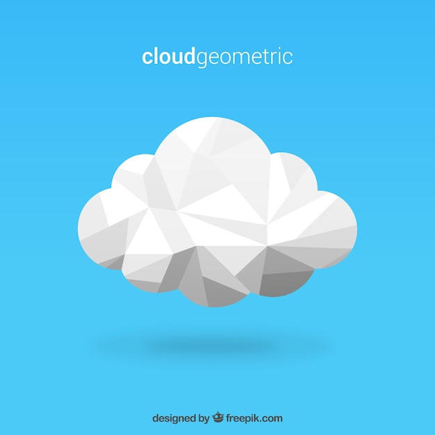 Free Vector geometric cloud