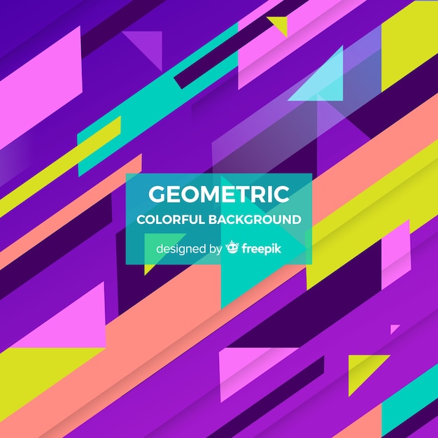 Free vector geometric colorful background