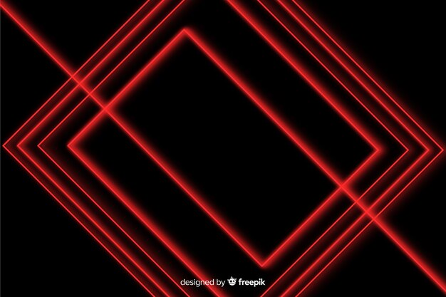 Geometric design red lights background