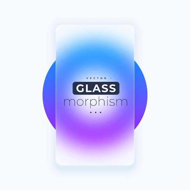 Free Vector geometric glassmorphism background with blurry frosted