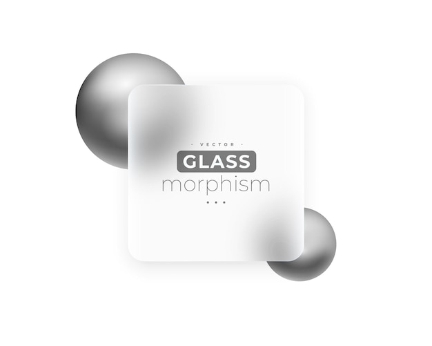 Free vector geometric glossy glass morphism background for ui app element