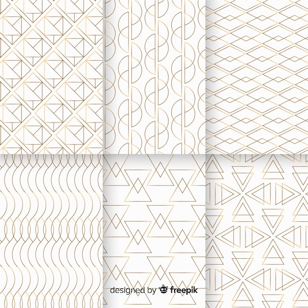Geometric luxury pattern collection