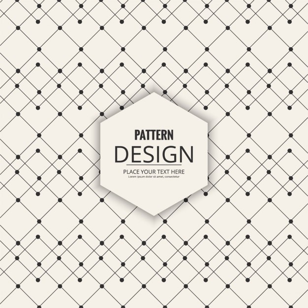 Free vector geometric pattern of lines and dots