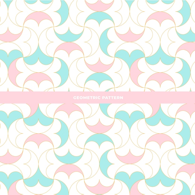 Free vector geometric seamless pattern design