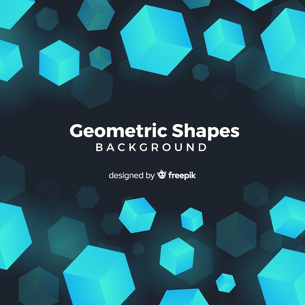 Free vector geometric shapes background