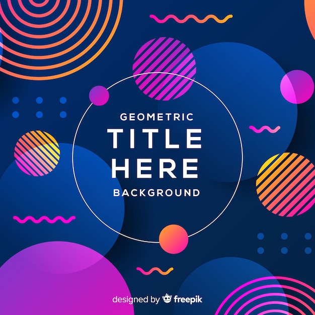 Free Vector geometric shapes background