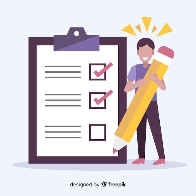 Free Vector giant checklist