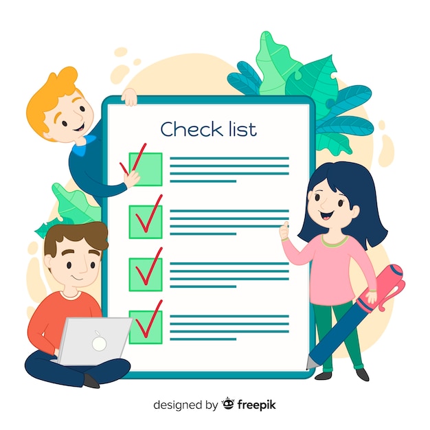 Free Vector giant checklist