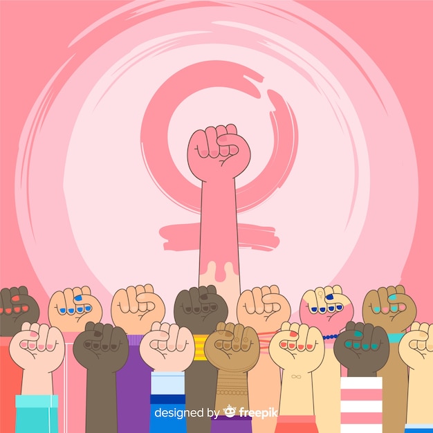 Free Vector girl power background