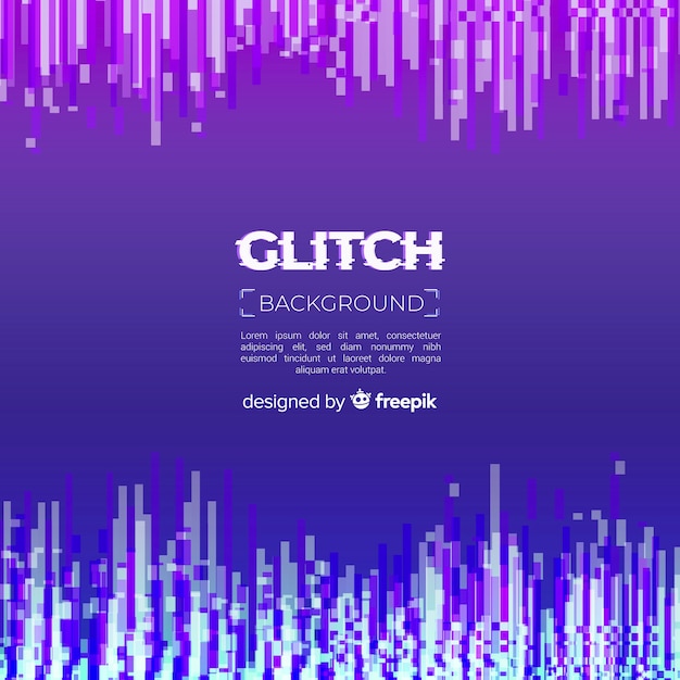 Free vector glitch background