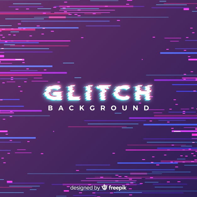 Free Vector glitch effect background