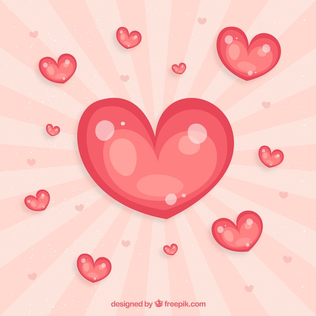 Free vector glossy heart design