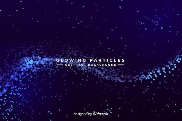 Free vector glowing particles background