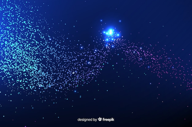 Free vector glowing particles background