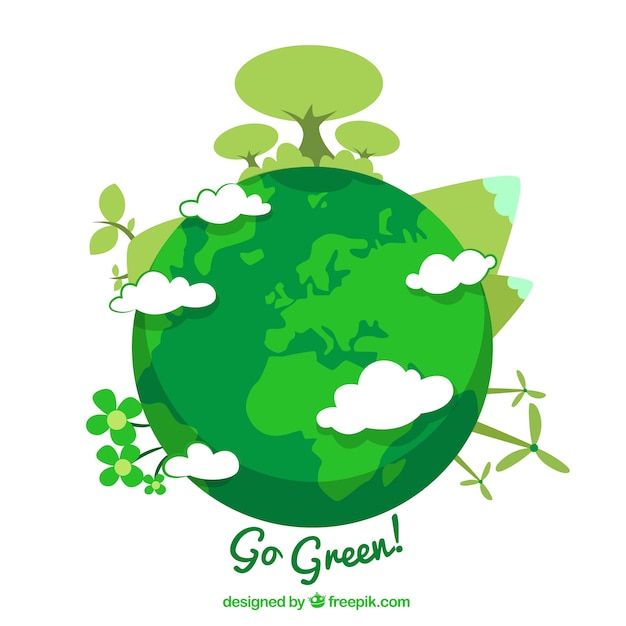 Free Vector go green!