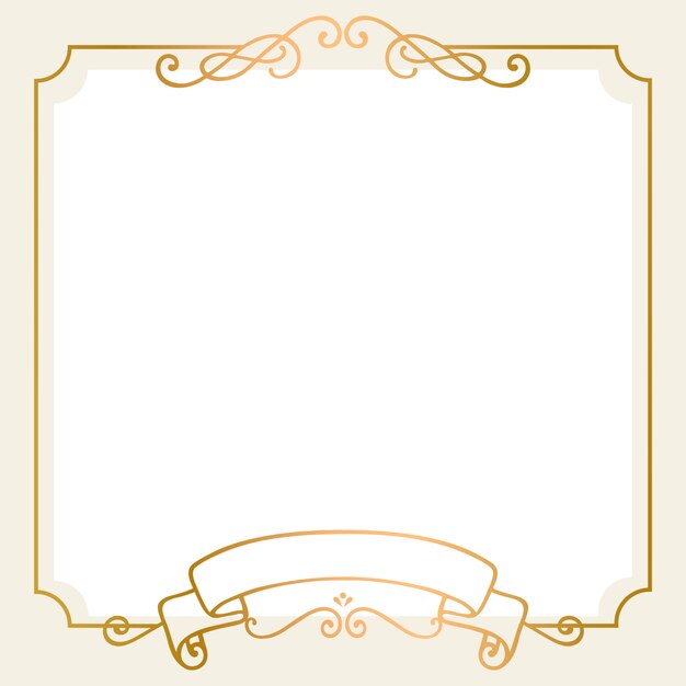 Gold frame background