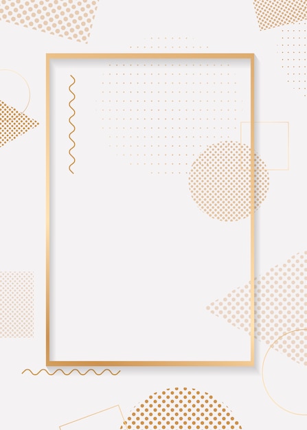 Free Vector gold frame background