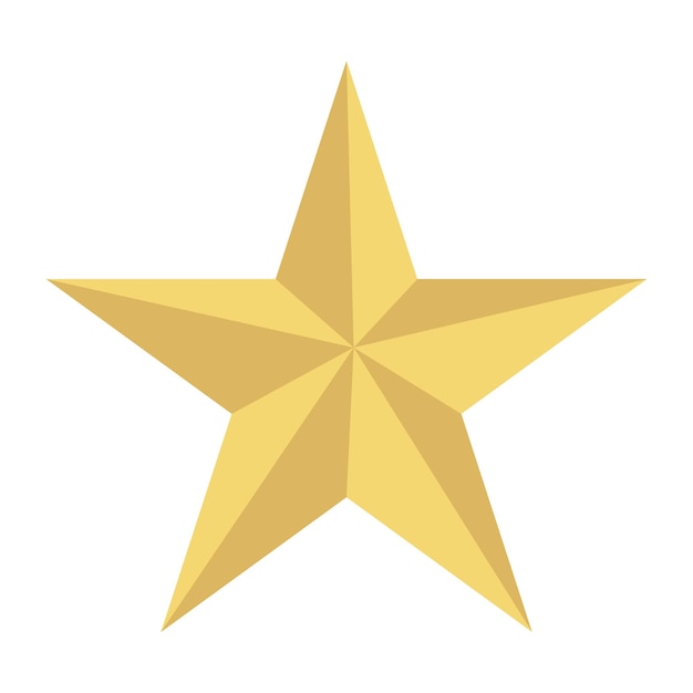 Free Vector gold star icon