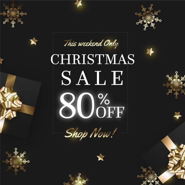 Golden christmas sale