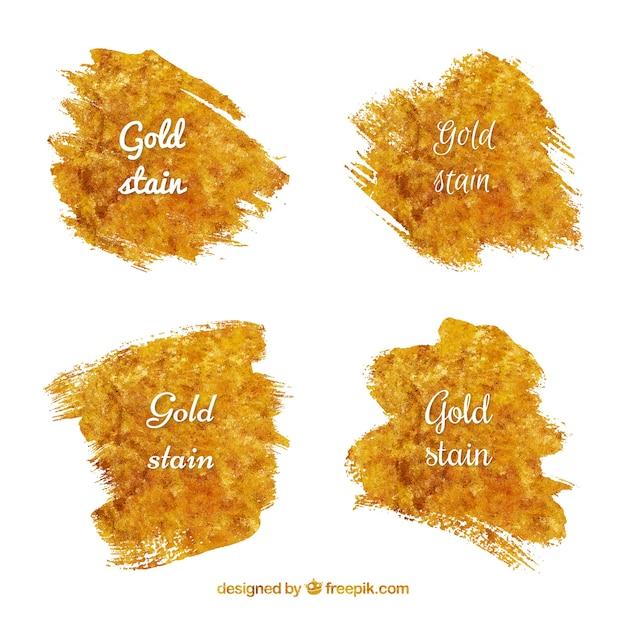 Free Vector golden stains design