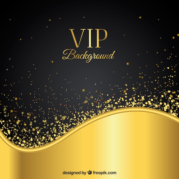 Free Vector golden wave vip background