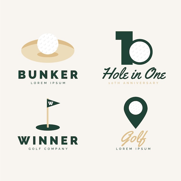 Golf logo collection