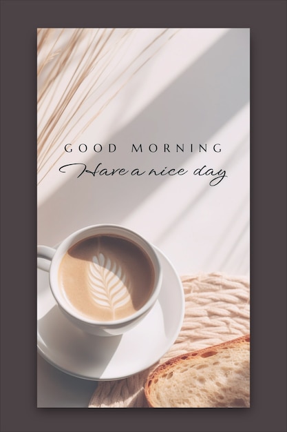 Good morning instagram story design