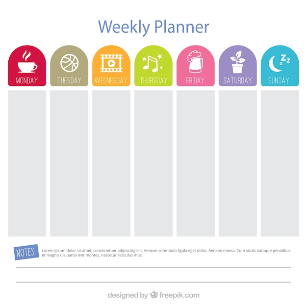 Gorgeous weekly planner