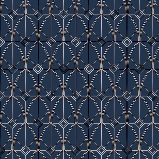 Free Vector gradient art deco pattern design