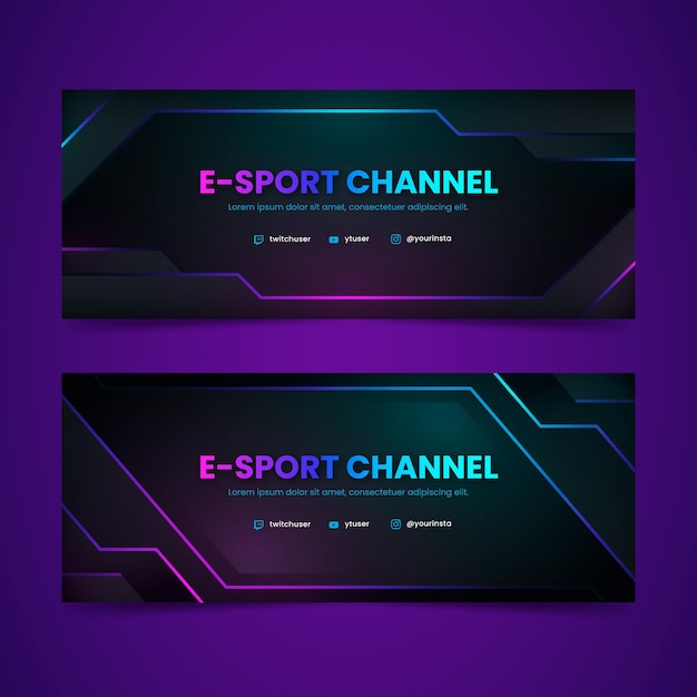 Gradient banner template