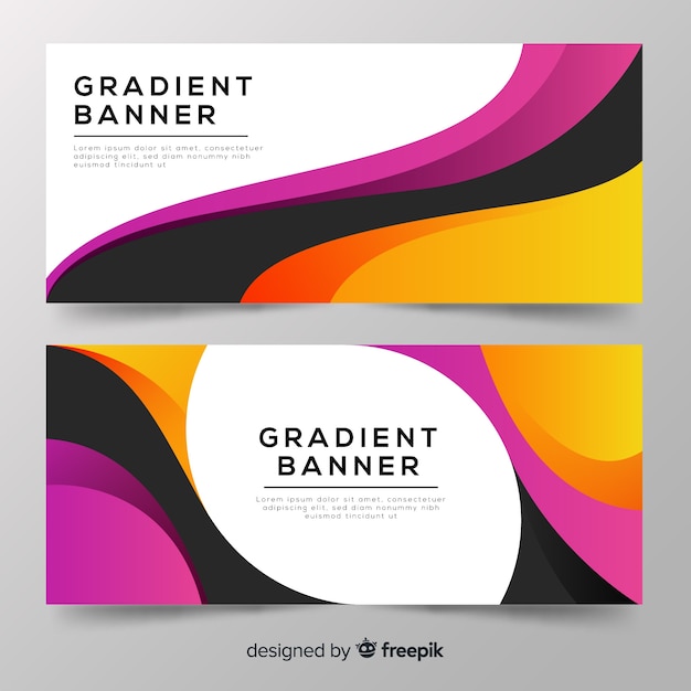 Free Vector gradient banner 