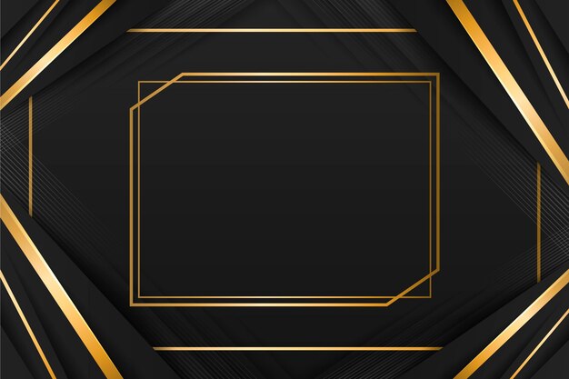 Gradient black backgrounds with golden frames