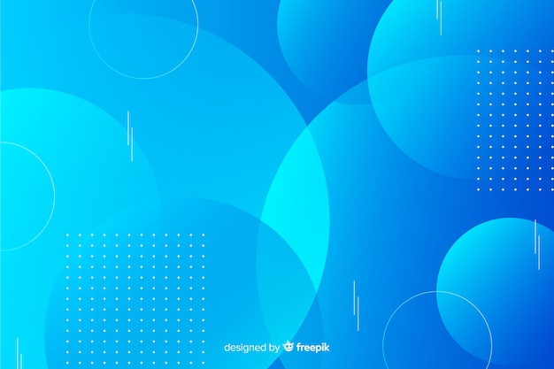 Gradient blue geometric shapes background