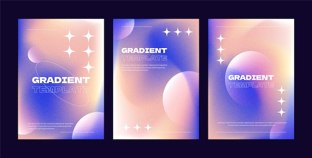 Free Vector gradient blurred gradient cards