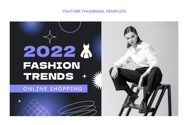 Gradient boutique youtube thumbnail template