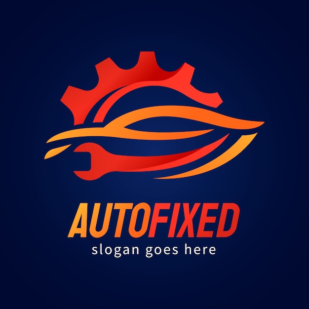 Free Vector gradient car service logo design