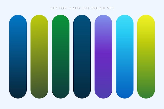 Free Vector gradient color set elements