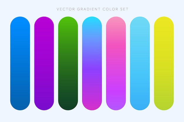 Free Vector gradient color set elements