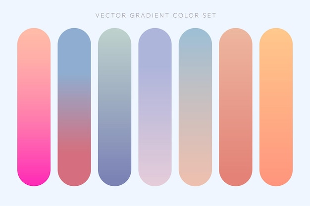 Free Vector gradient color set elements