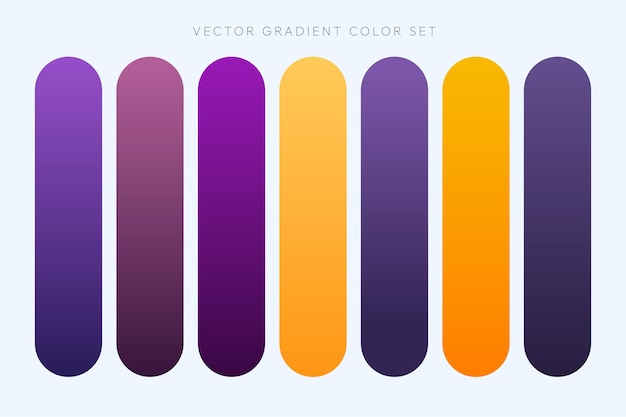 Free Vector gradient color set elements