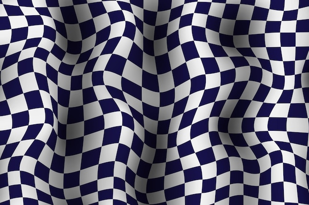 Free vector gradient distorted checkered background