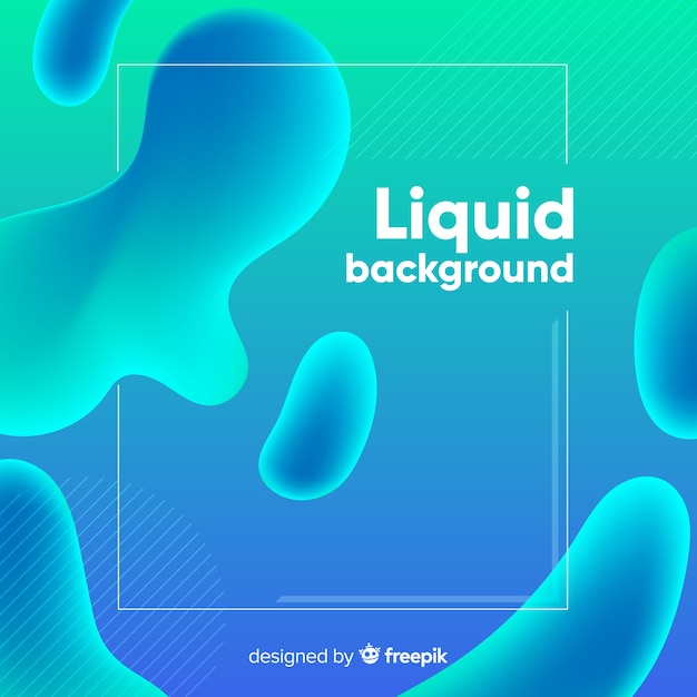 Free Vector gradient fluid shapes background