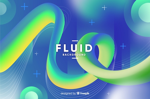 Free Vector gradient fluid shapes background